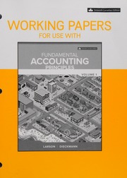 Working Papers for Fundamental Accounting Principles Volume 1 ...
